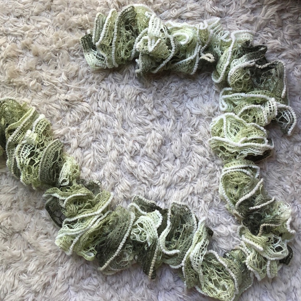 Green scarf